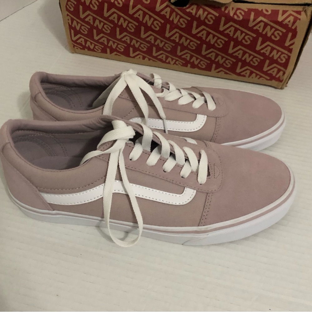 Vans Shoes Womens Size 10.5 Brand New Off The Wall Violet Ice Tie Casual Skater - Picture 3 of 10